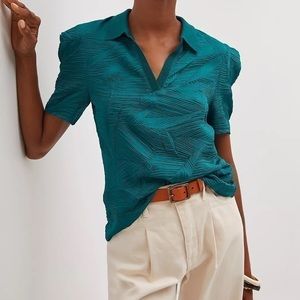 NWT - Anthropologie Current Air Collated V-Neck Blouse‌‌‌‌‌‌‌‌‌‌‌‌‌‌‌